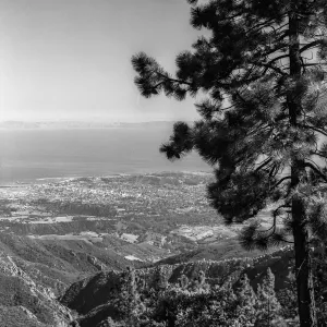 Camino Cielo-View of Santa Barbara from La Cumbre Peak