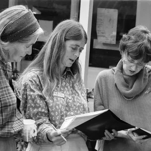 Nancy Huebner, Sally Isaacson, and ?