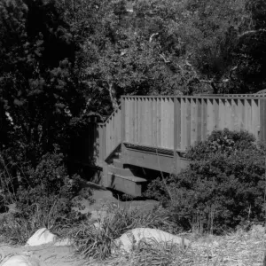 Construction of the SBBG Home Demonstration Garden Deck