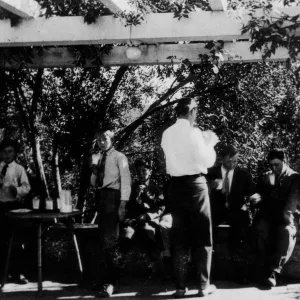 Gane / Lotterhos, boys at event, Gane / Lotterhos, location of Santa Barbara School in 1910