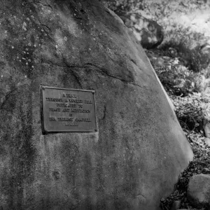 Dedication plaque, Ina Therese Campbell, Campbell Trail, SBBG