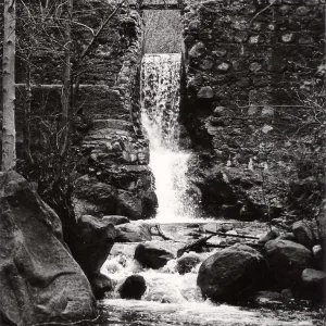Mission Creek, waterfall below Old Mission Dam