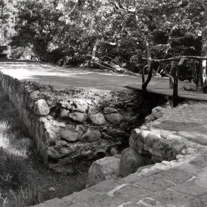 foot bridge over Mission Dam