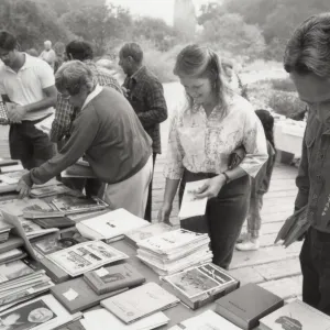 Library Book Sale, 1990