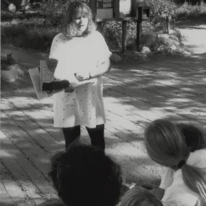 Susie Wilde reads 'Favorite Christmas Stories' aloud at the Botanic Garden