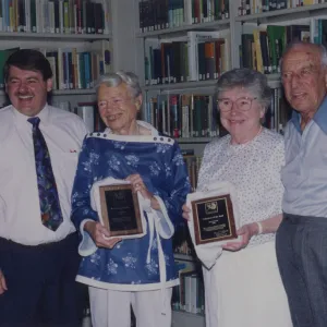 Ada Wood and Jean Hobson with Volunteer of the Year Awards