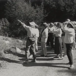 Joan Lentz bird class in the Garden 1989