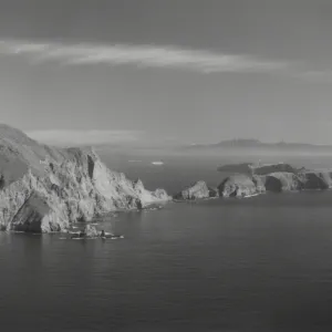 Anacapa Island, looking toward Boney Ridge and Santa Monica Mountains
