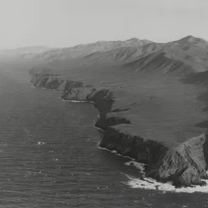 Santa Cruz Island coastline from above, © William Dewey