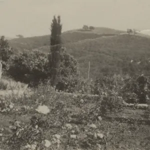 Historic photo of Hay Hill, Torocado Ranch looking toward the hay hills