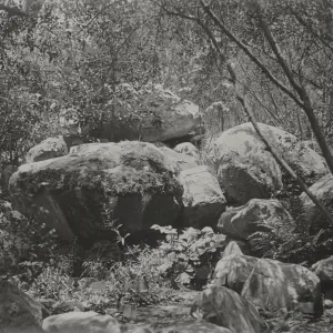 boulder formation in Mission Canyon