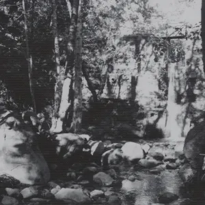 Mission Creek pool below Mission Dam