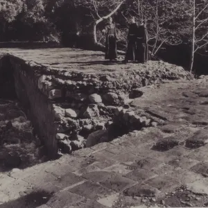 Mission Padres standing on top of Mission Dam