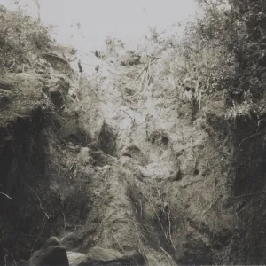Mudslide below Tunnel Road, Mission Canyon, 1969
