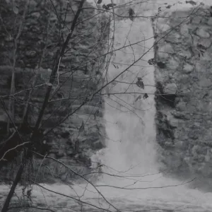 Mission Creek waterfall, Mission Dam, 1952