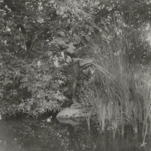 Frog Princess statue in the Garden pond