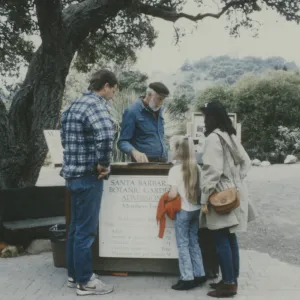 SBBG Garden Entrance, Admissions Kiosk (Coastal Live Oak)