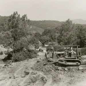 Construction of Parking Lot and new Garden Entrance, 1947