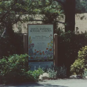 Garden Entrance, sign, given by the E. R. Chandler family (removed)