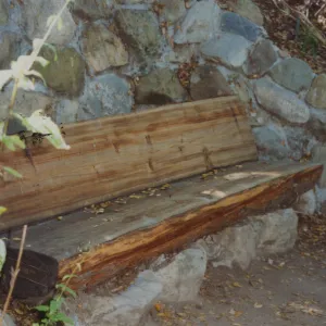 Robert O. Easton Bench, Island Section, 1989, Easton Aqueduct Trail