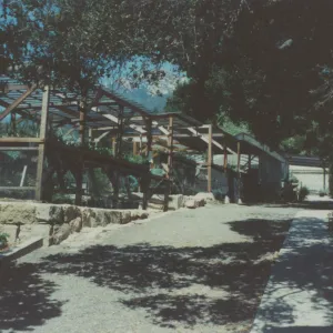 Garden Growers Lath House on Garden Terrace, Given by the Garden Club of Santa Barbara Plaque, 1990, 