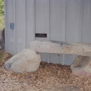 Helene Gion Bench, 1995, at Information Kiosk