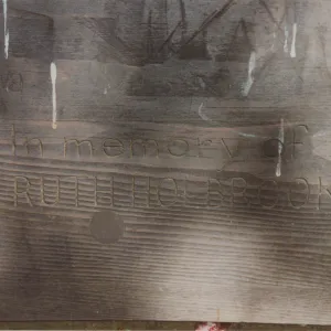 Ruth Holbrook Bench, 1974