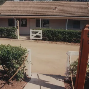Lila Sexton Plaque, Garden Growers Nursery Entrance, Courtyard