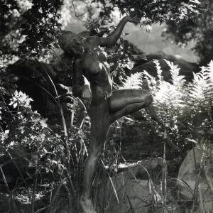 â€˜Frog Princess' sculpture by Gilbert Bayes at the pond