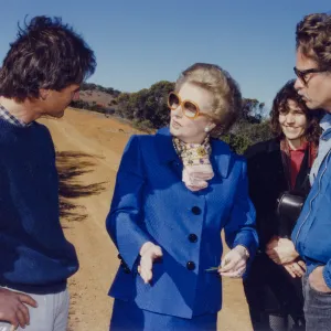 Margaret Thatcher visits Santa Cruz Island
