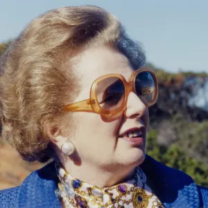Margaret Thatcher visits Santa Cruz Island