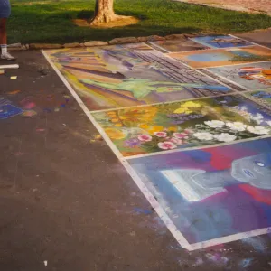 I Madonnari Street Painting Festival, Garden Square