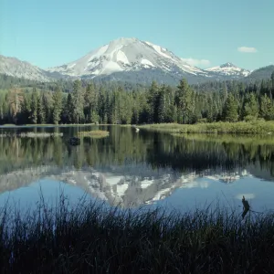 Manzanita Lake and Lassen Peak