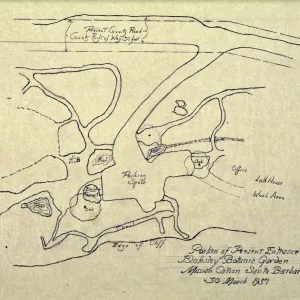 Lockwood de Forest drawing 'Position of Present Entrance 30 March 1937'