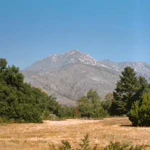 Coyote Fire aftermath from Santa Barbara Botanic Garden Meadow