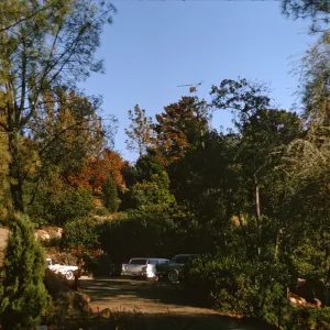 Helicopter seeding Mission Canyon after Coyote Fire