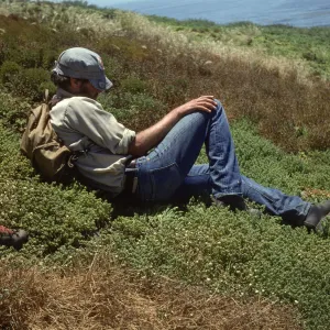 Steven Timbrook on Santa Barbara Island