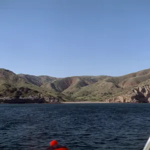 Santa Cruz Island from Boat