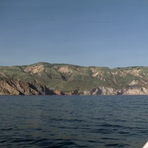 Valley Anchorage off Santa Cruz Island from Boat