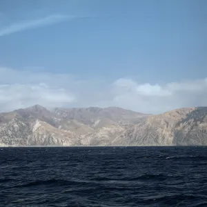 Santa Cruz Island from boat