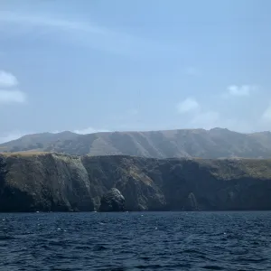 Santa Cruz Island from boat