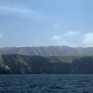 Santa Cruz Island from boat