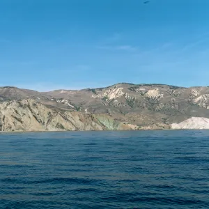 Valley Anchorage, Santa Cruz Island 1973, from boat