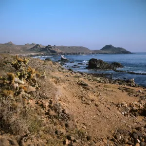 Pyramid Cove toward Pyramid Point, San Clemente Island