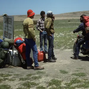 Steven Timbrook and Bud Antonelis, Dry Lake, San Miguel Island