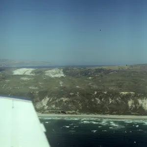 Simonton Cove on San Miguel Island from the air