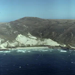 Green Mountain on San Miguel Island from the air