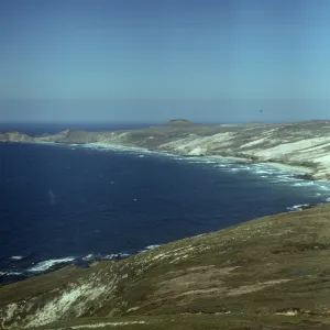 Harris Point on San Miguel Island from the air