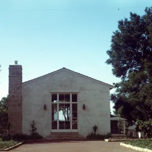 Library shortly after construction