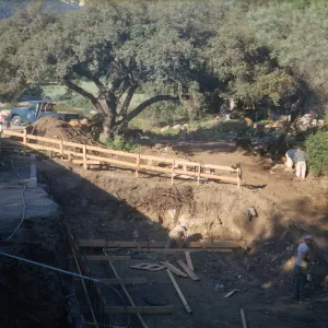 construction, North Wing and Restrooms, 1963